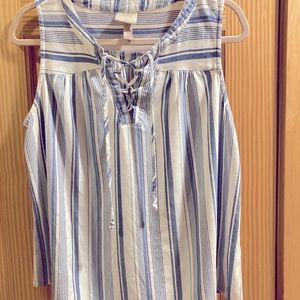 Knox Rose striped sleeveless shirt